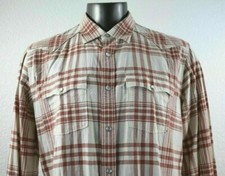 Levi's Western Pearl Snap Men's Long Sleeve Shirt Size XL