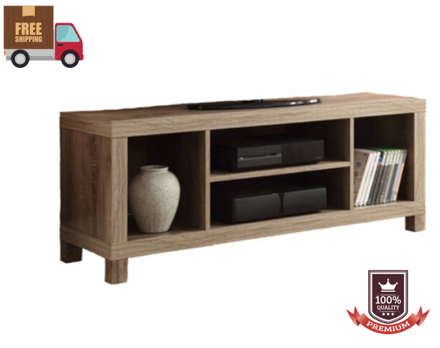 Modern Wood Adjustable Shelf Entertainment Tv Stand Furniture W