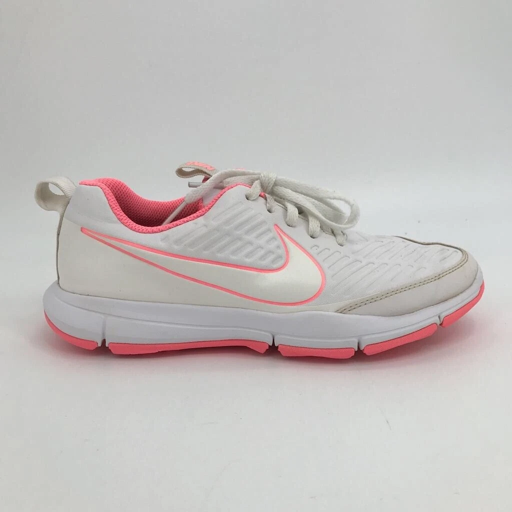 Nike Womens Explorer 2 Golf Shoes White Pink AA1846 100 2017 Low Top Lace Up 7M