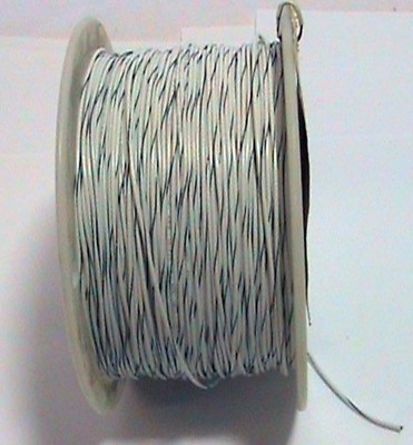 1000' Interstate UL AWM Style 1061 18 AWG 16/30 White w/Black Stripe WPC-1816-90