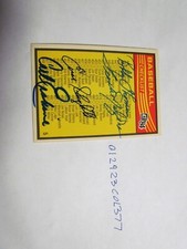 1984 Donruss Carl Erskine Enos Slaughter Frank Malzone Bobby Thompson Sig Card 5