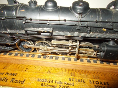 EARLY 60's TENSHODO BRASS 2-8-2 STEAM LOCOMOTIVE w/VANDY TENDER, GREAT NORTHERN - Picture 6 of 24