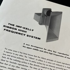 Scheda tecnica altoparlante altoparlante FMF-KELLY 1962 vintage