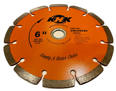 5-pack! 6 inch Heavy Duty Diamond Blades for cutting Concrete, Stones, Masonry