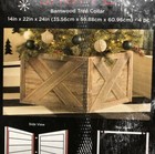 Farmhouse Christmas Natural Barn Wood 4-Piece Tree Collar Rustic