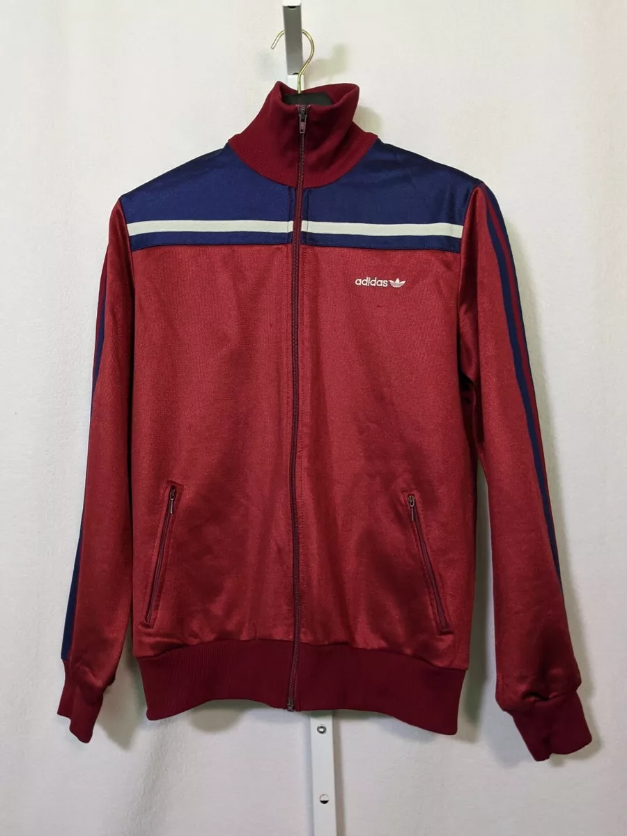 Adidas Vintage 70s Colorblock Track Jacket Made In West Germany 102cm Opti  Zip