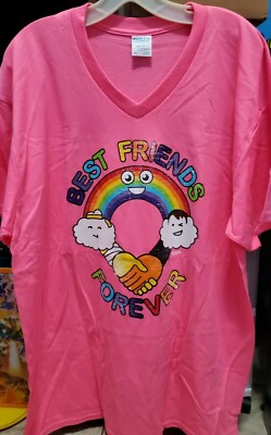 Best Friends Forever Trent & Chuck Pink T-Shirt Men's XL ROH Wrestling AEW