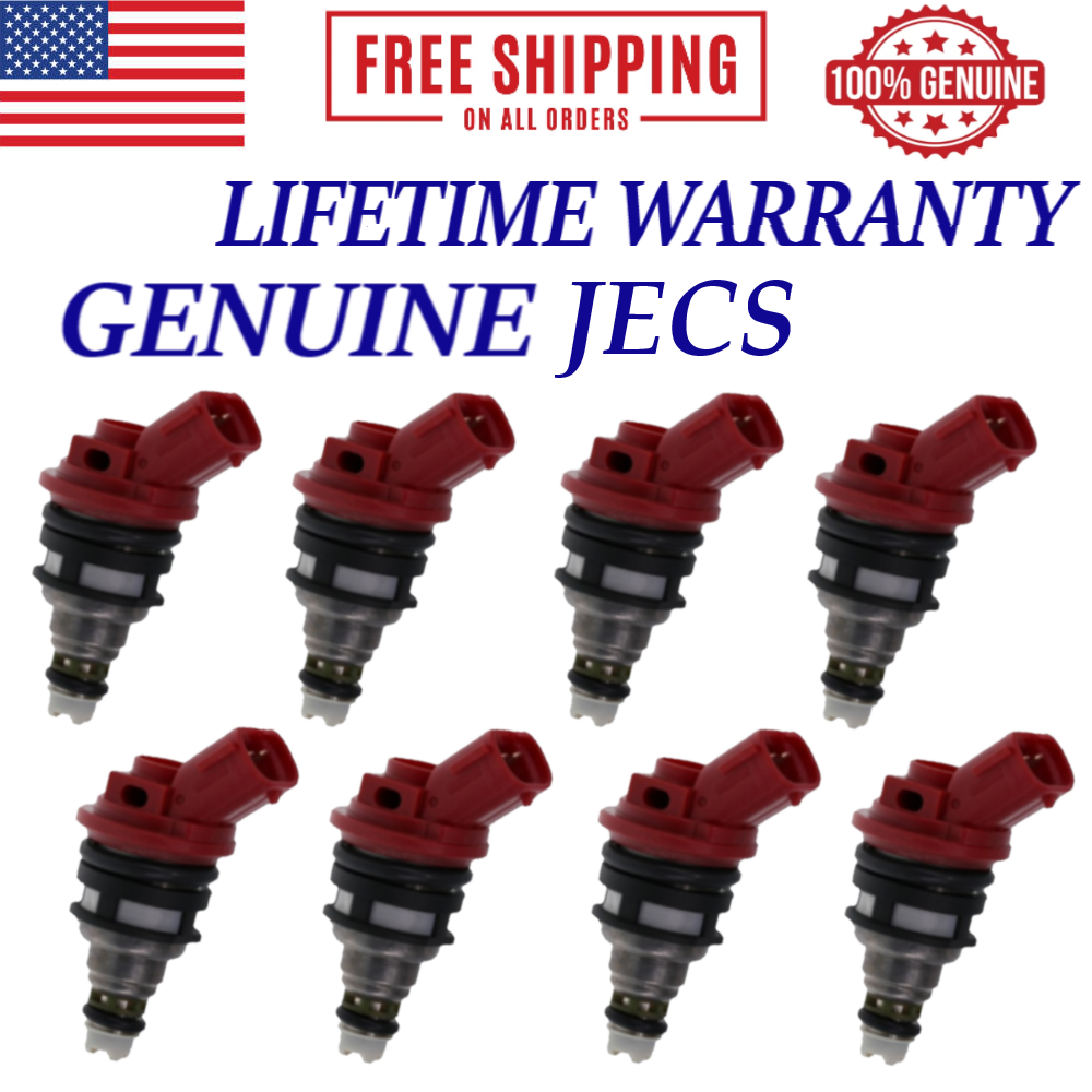 NEW GENUINE JECS 8 Pieces FUEL INJECTORS FOR 1993-1996 Nissan