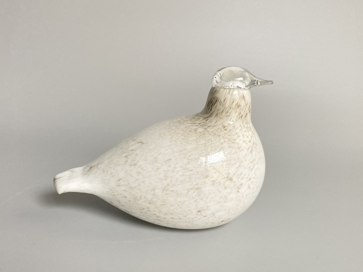 工芸品  birds oiva toikka wood grouse Oiva Toikka Willow Grouse bird Nuutajärvi Finland Art Glass Design