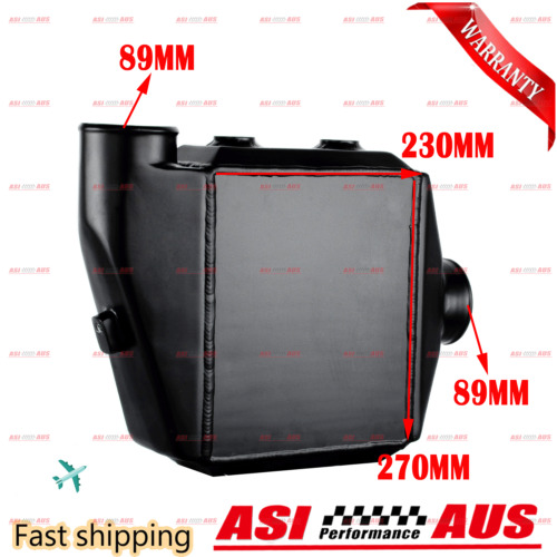 Universal Water to Air Intercooler 230x270x115mm Core 89MM=Inlet/Outlet ASI NEW - Picture 1 of 12