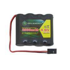 4.8V NiMH Rx Receiver Straight Battery Pack for RC Car Plane Boat 1-Pack 2000mAh