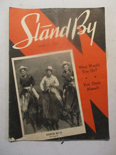 STAND BY MAGAZINE JUNE 1938 RANCH BOYS FAIR DAYS AHEAD VINTAGE WLS CHICAGO RADIO