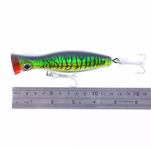 LARGE TOP WATER POPPER SALTWATER OFFSHORE FISHING LURE CRANKBAIT BASS - Picture 4 of 5