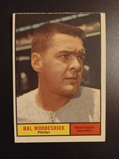 Set Break 1961 Topps Vintage  EX #397 Hal Woodeshick Wash Senators Card