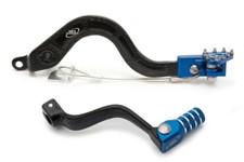 AS3 GEAR LEVER & REAR BRAKE PEDAL SET BLACK / BLUE YAMAHA YZ65 2018 - 2023
