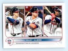 2022 Topps Adam Duvall/Austin Riley/Ozzie Albies Atlanta Braves #181