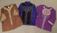 Bob Mackie Wearable Art Lot Sz M Tunic Jacket Embroidered Dreamcatcher