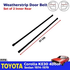 In Weatherstrip Door Belt Rear L+R Fits Toyota Corolla KE30 4D SED 1974-79 P05
