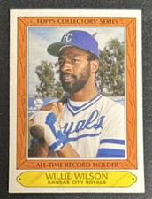 1985 Topps Collectors Series’ All-Time Record Holder Willie Wilson Card #42
