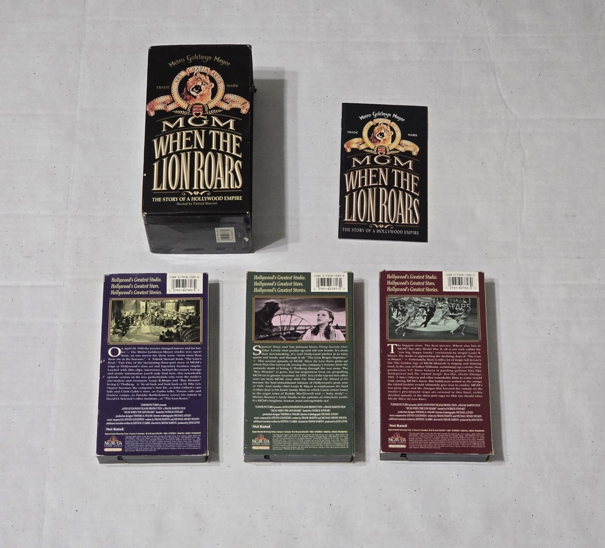 未開封　希少　非売品　MGM90周年記念　THE LION ROARS MGM When The Lion Roars 1992 VHS Box Set 3 Tapes The Story Of A