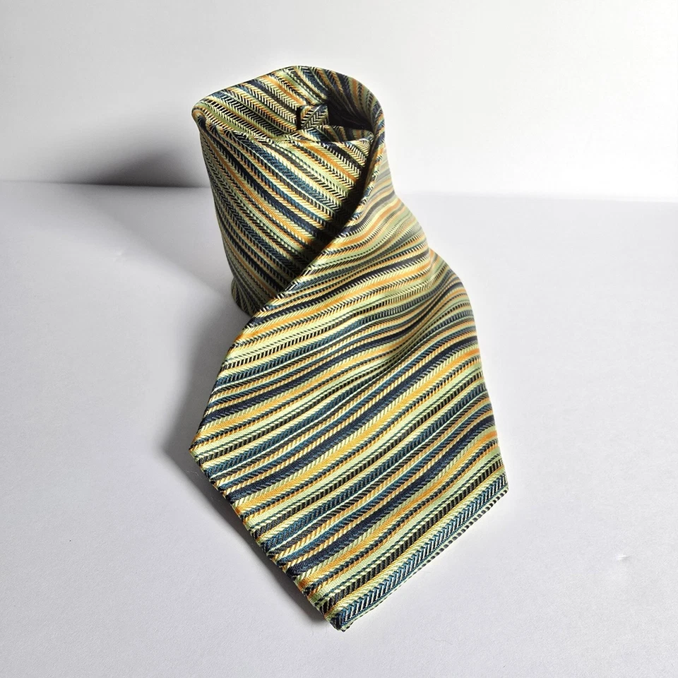 Corbata a rayas Valentino para hombre 100 % poliéster Foto 2 de 4