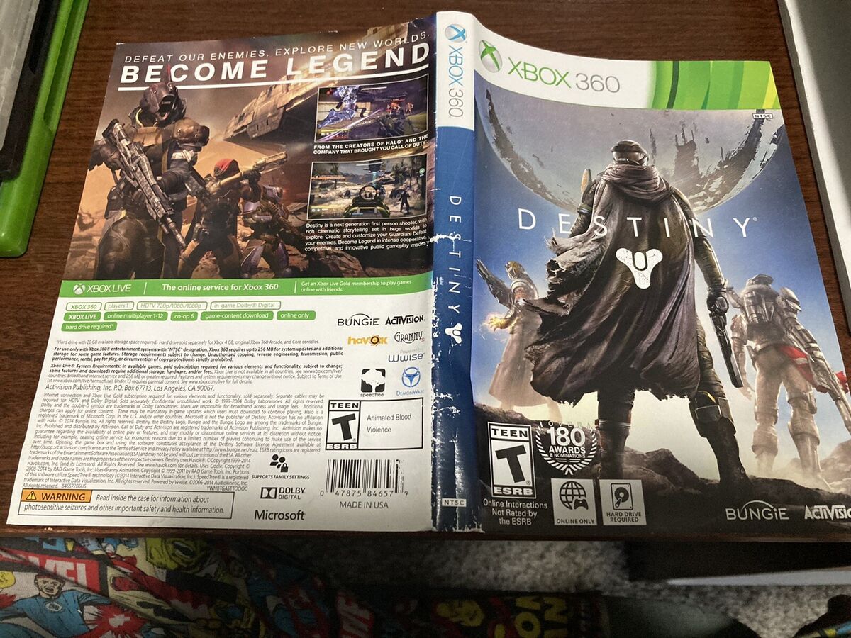 Destiny Xbox 360 Cover Art