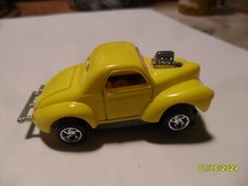 Model Motoring Thunderjet Slot Car WILLY'S GASSER Hot Rod Coupe yellow,,