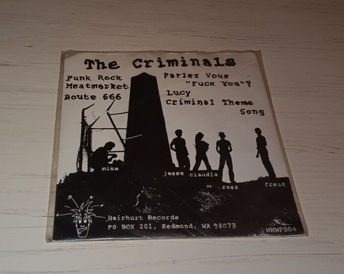 The Criminals – Seven Months Drunk And Bitter 7" HHR 1995 Punk - Picture 3 of 8