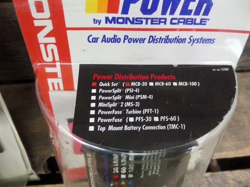 Nuevo NOS Monster Cable Alimentación MCB-30 Amp Disyuntor Magnético Audio Coche *HOLANDÉS - Imagen 11 de 13