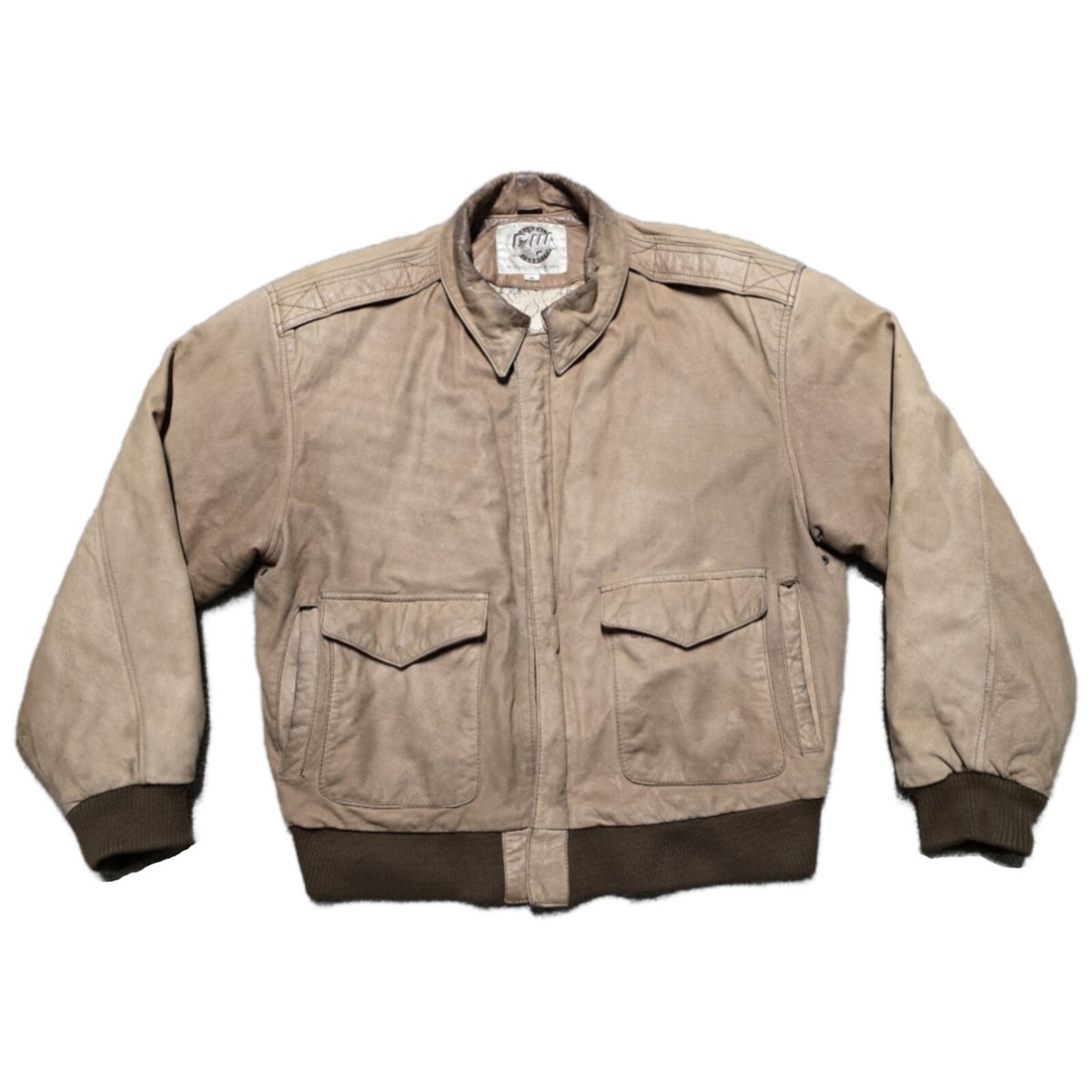 Global Identity G-III Leather Bomber Jacket Men's M Full Zip Global Identity G-III Leather Bomber Jacket Men's M Full Zip