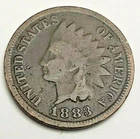 1883 P Indian Head Cent Penny  *G - GOOD*  **FREE SHIPPING**