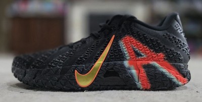 Nike Ja 3 NY vs. NY IM0464-001 Black Neon Yellow Orange Mesh Size 18