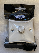 Selectric Satin Chrome Dimmer 1 Gang Switch Light 400w Push 2 way 1G