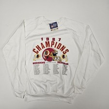 vintage 1987 WASHINGTON REDSKINS SWEATSHIRT Super Bowl Champions Deadstock Garan