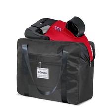 Backless Booster Seat Travel Bag for Airplane, Black