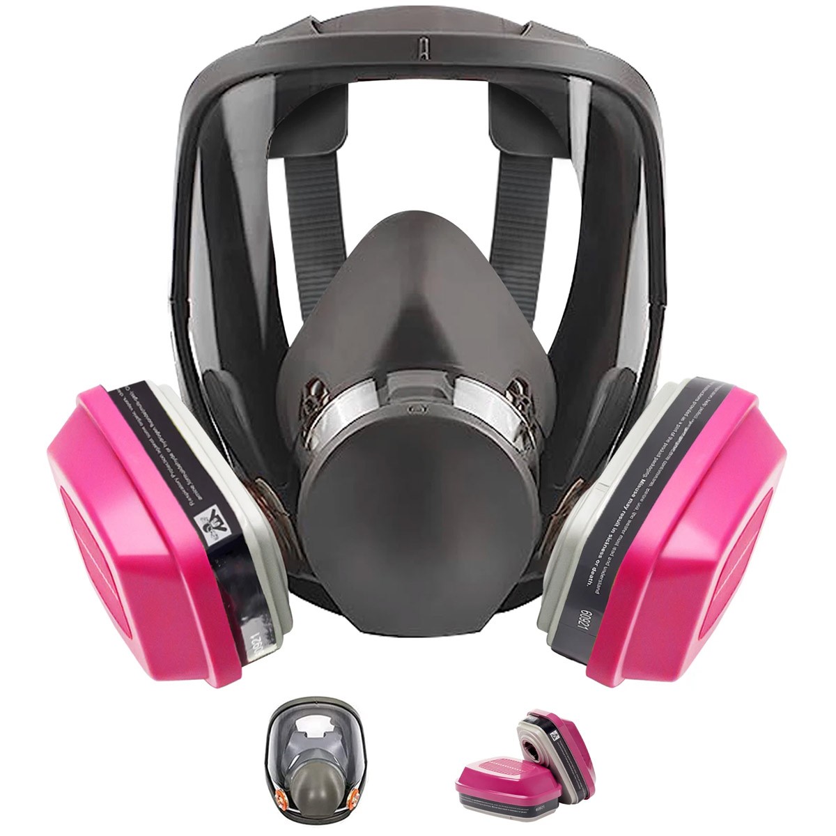 Full Face Respirator Mask 2-60921 Organic Vapor Acid Gas P100 Cartridge Large