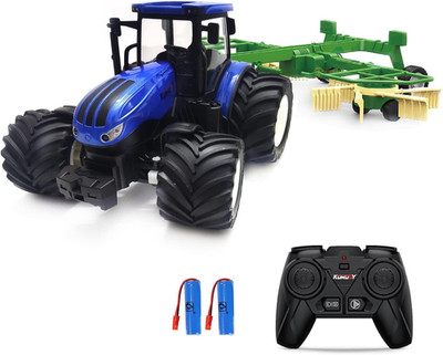 RC Truck Farm Tractor with 2 Rechargeable Batteries - 2.4G 1/24 High Simulation 