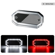 12v24v Side Marker Lights Dual Color Strobe Emergency Lights For Truck Vehicle