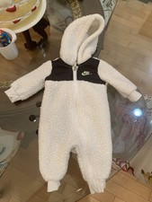Nike Baby One piece 3M Sherpa Coverall Hoodie Footless Full Zip