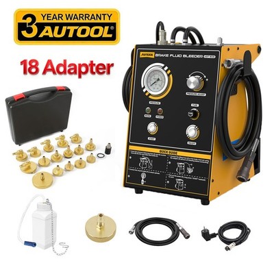 KFZ Bremsenentlüftungsgerät Elektrisches Bremsenentlüfter mit 18 Adapters 220V