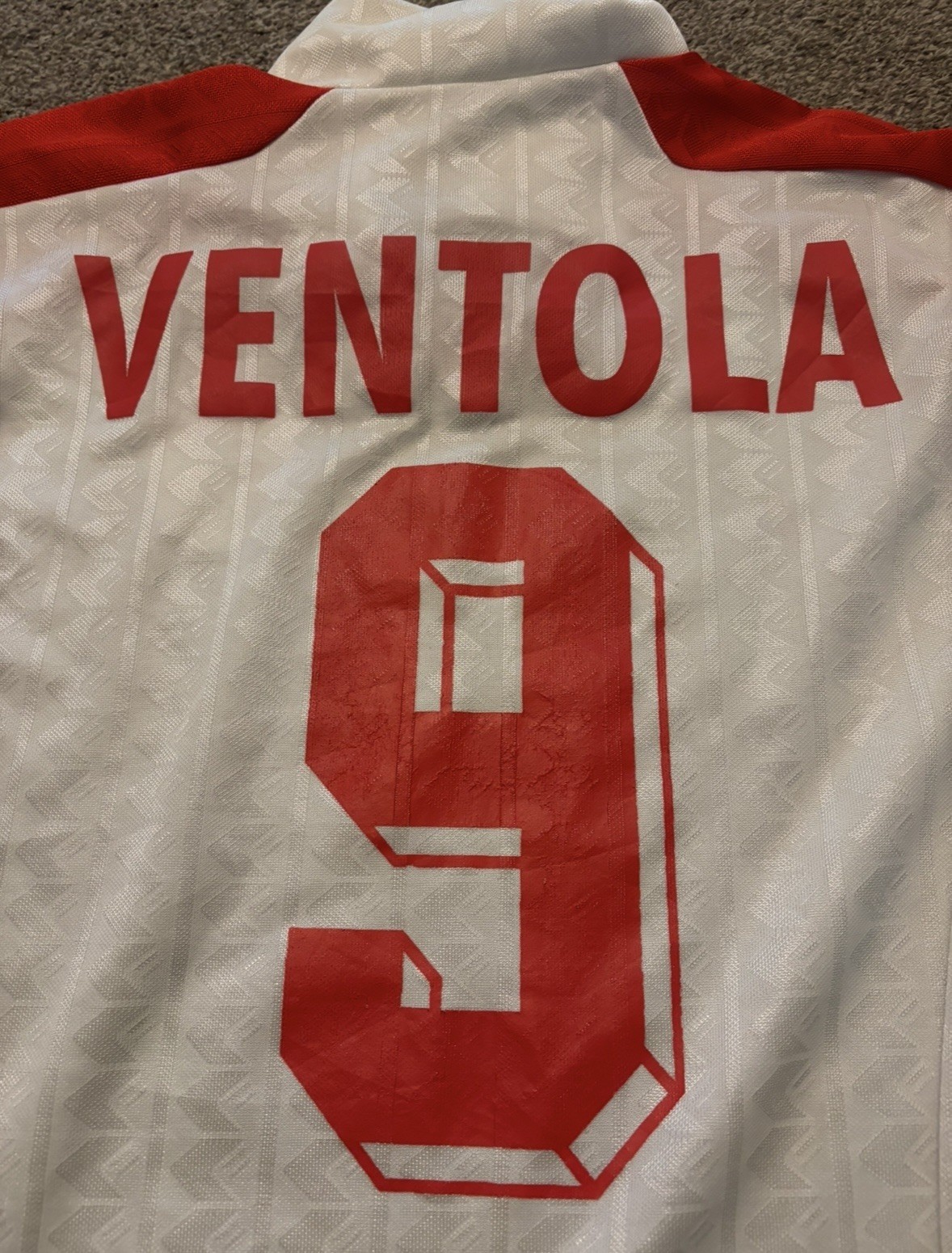 Nicola Ventola AS Bari 1990’s Football Jersey/Shirt Vintage