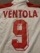 Nicola Ventola AS Bari 1990’s Football Jersey/Shirt Vintage