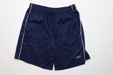 Vintage Reebok Mens Medium Classic Logo Above Knee Shorts Navy Blue Polyester