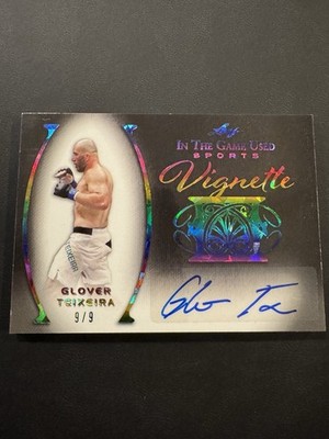 2022 Leaf ITG Used Sports Vignette Tie Dye /9 Glover Teixeira #VA-GT1 Auto