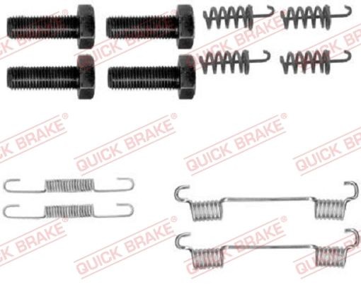 Fits QUICK BRAKE QB105-0865 Accessory Kit, parking brake shoes QB105-0865 Brake - Image 3