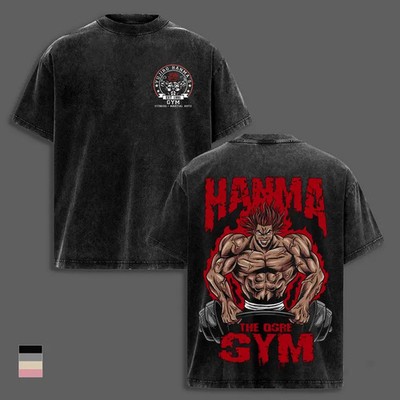 Baki Hanma Grappler Baki Anime Gym Pump Cover Vintage Bodybuilding Unisex Tee