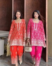 Readymade Wedding Sharara salwar kameez Indian Pakistani Bollywood suit plazzo