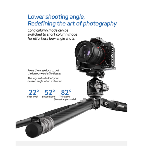 YC ONION Tako T23 Tripod with Gimbal Head and Over Head Rig - Picture 12 of 12