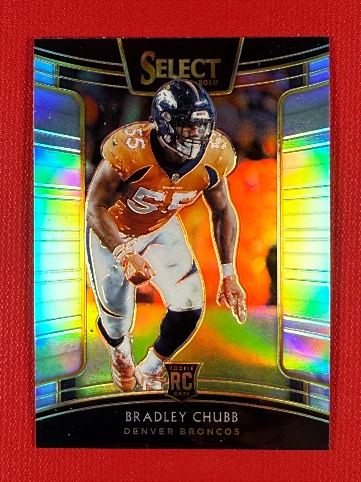 2018 Panini Select - Bradley Chubb #78 Concourse  Silver Prizm (RC)