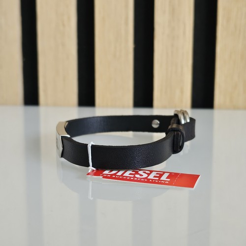 Diesel Armband DX099904 Herren Leder Schwarz Edelstahl NEU OVP - Bild 4 von 13